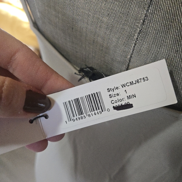 NWT James Perse Gray Taupe Cami Slip Dress, SIZE 1/S - Picture 11 of 12